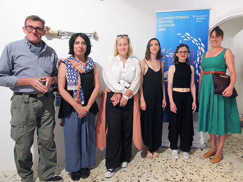 Group photo with Mrs. Martina Hermann, Austrian Embassy Athens